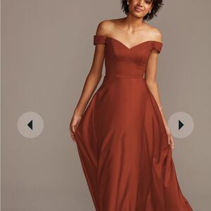*SOLD* David Bridal Cinnamon BM dress sz 1x-2x
